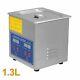 1.3l Ultrasonic Cleaner Digital Cleaning Machine Stainless Steel Heater Timer