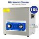 10l Capacity Tank Ultrasonic Cleaner Solution Jewelry Glasses Carbs Lab Clinic