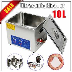 10L Commercial Ultrasonic Cleaner Digital Electric Ultrasound Cleaner with Timer