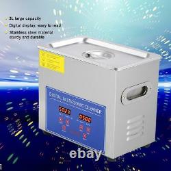 10L Digital Cleaning Machine Ultrasonic Cleaner Bath Tank withTimer Heated Cleaner