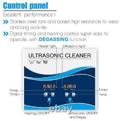 10L Digital Ultrasonic Cleaner Jewelry Ultra Sonic Bath Degas Parts Cleaning