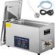 10l Digital Ultrasonic Cleaner With Heater 28/40khz Degas Large Cavitation