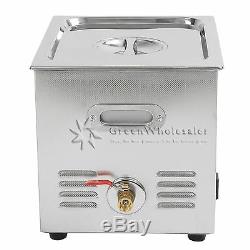 10L Industry Heated New Stainless Steel Ultrasonic Cleaner Heater withTimer