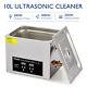 10l Portable Ultrasonic Cleaner With Heater Timer 304 Stainless Steel 2.5gal Cap