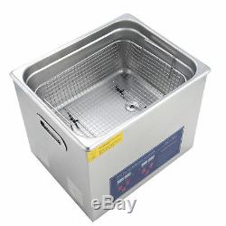 10L Professional Ultrasonic Cleaner Jewelry Cleaning Machine with Heater Timer