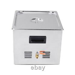 10L Stainless Digital Ultrasonic Cleaner Industry Heated Heater Tank US
