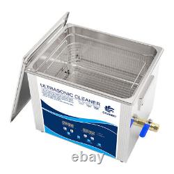 10L Ultrasonic Cleaner 2.6Gal 240W Power Motor Parts PCB Board Washer