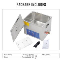 10L Ultrasonic Cleaner Cleaning Equipment Liter Industry Heated With Timer