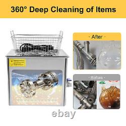 10L Ultrasonic Cleaner Dental Desktop Jewelry Watches Cleaning Machine 250W NEW