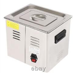 10L Ultrasonic Cleaner Dental Desktop Jewelry Watches Cleaning Machine 250W NEW