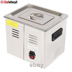 10L Ultrasonic Cleaner Dental Lab Instruments Cleaning Machine with Heater Timer