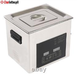 10L Ultrasonic Cleaner Dental Lab Instruments Cleaning Machine with Heater Timer