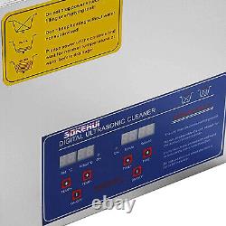 10L Ultrasonic Cleaner Digital Timer Stainless Steel Bath Cleaning Machine US