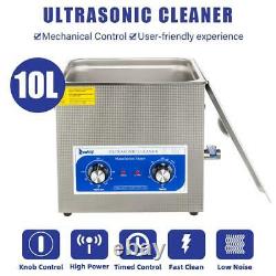 10L Ultrasonic Cleaner with Heater 240W Jewelry Watches Dental & Tattoo