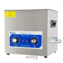 10L Ultrasonic Cleaner with Heater 240W Jewelry Watches Dental & Tattoo