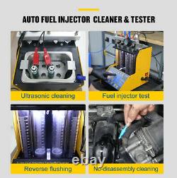 110V Ultrasonic Fuel Injector Cleaner Cleaning Teater Machine For Car Motorcycle