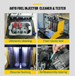 110V Ultrasonic Petrol Fuel Injector Cleaner Injector Testing Machine Fit Motor
