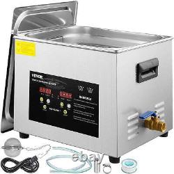 15L Digital Ultrasonic Cleaner Heater Timer 600W 40KHz Jewelry Cleaning Machine