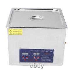 15L Digital Ultrasonic Cleaner Timer Heater Cleaning Stainless Tank