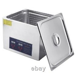15L Digital Ultrasonic Cleaner Timer Heater Ultra Sonic Cleaning Stainless Tank