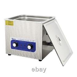 15L Stainless Steel Digital Ultrasonic Cleaner Sonic Cleaning Equipment Parts US