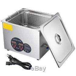 15L Stainless Steel Industry Heated Ultrasonic Digital Cleaner withTimer Dental