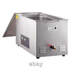 15L Stainless Steel Ultrasonic Cleaner Cleaning Equipment With Heating & timing