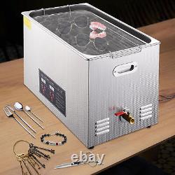 15L Stainless Steel Ultrasonic Cleaner Cleaning Equipment With Heating & timing