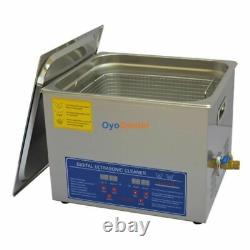 15L Stainless Steel Ultrasonic Cleaner Cleaning Machine Digital Control LCD 110V