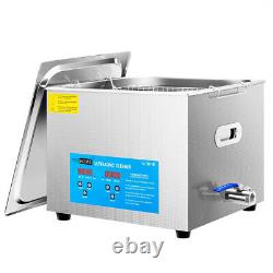 15L Stainless Ultrasonic Cleaner Cleaning Equipment Industry Heated with Timer