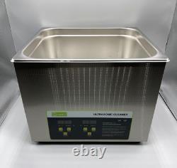 15L Stainless Ultrasonic Cleaner Cleaning Equipment Industry Heated with Timer