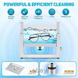 180W 10L Ultrasonic Cleaner Jewelry Cleaning Equipment Bath Tank With Timer Heater