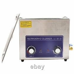 180W 6L Professional Digital Ultrasonic Cleaner Timer Heater Stainless Steel US