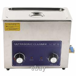 180W 6L Professional Digital Ultrasonic Cleaner Timer Heater Stainless Steel US