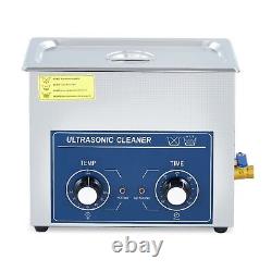 180W 6L Ultrasonic Cleaner Jewelry Cleaning Equipment Bath With Timer Heater 200W