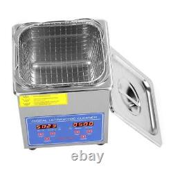 2/3L Stainless Steel Industry Ultrasonic Cleaner Heated Heater with Digital Timer