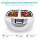 2.5l Household Digital Ultrasonic Cleaner For Jewelry Fruits Safety Disinfection