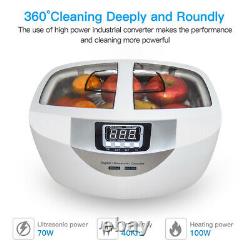 2.5L Household Digital Ultrasonic Cleaner For Jewelry Fruits Safety Disinfection