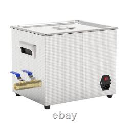 2.6 Gal Ultrasonic Cleaner 240W 40Khz Stainless Steel Bath Lab Washer