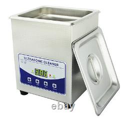 220V 2L Digital Ultrasonic Cleaner for Dental Lab Jewelry with Heater & Degas