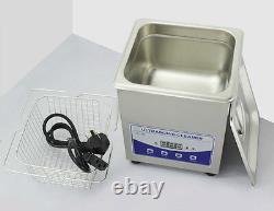 220V 2L Digital Ultrasonic Cleaner for Dental Lab Jewelry with Heater & Degas