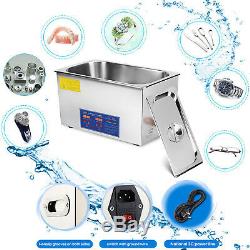 22L Digital Ultrasonic Cleaner Kit Ultra Sonic Bath Timer Jewellery Cleaning