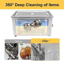 22L NEW Dual Double Frequency 28kHz/40kHz Ultrasonic Cleaner Cleaning Machine