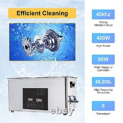 22L Ultrasonic Cleaner Cleaning Equipment Industry Heated Dual Frequency Machine