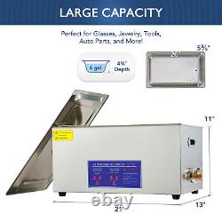 22L Ultrasonic Cleaner Cleaning Equipment Liter Industry Heated With Timer Heater