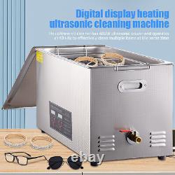 22L Ultrasonic Cleaner Heater Degas & Preheating Mode With Intelligent time New