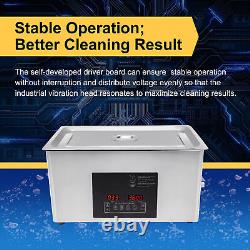 22L Ultrasonic Cleaner Stainless Steel Industry Heated Heater Dual Frequency