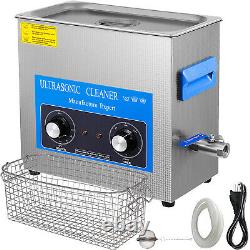22L Ultrasonic Cleaner with Heater Timer Dentures 0-80 Water Drain
