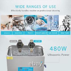 22L Ultrasonic Cleaner with Timer & Heater Digital Sonic Cleaner for Jewelry Watch