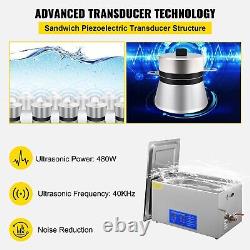22l Industrial Ultrasonic Cleaner With Digital Timer & Heater 40khz